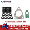 Toyota Prado 1GD-FTV 2.8L Turbo Charger Installation Stud & Gasket Kit