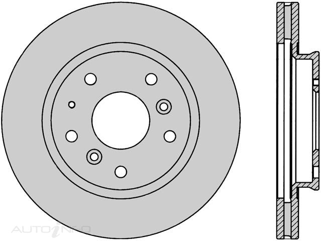 Protex Disc Rotor Front Mazda GD FO - DR633