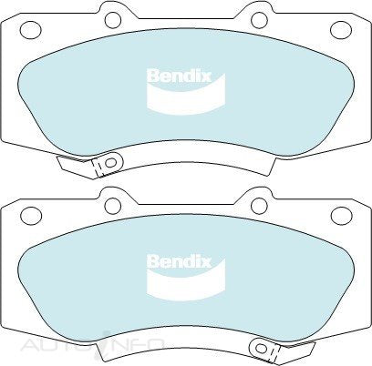 Bendix Brake Pads Front Toyota Hilux KUN25 26 - DB22214WD