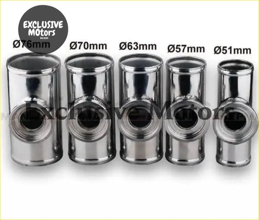 70MM 2.75’’ CNC ALUMINUM TURBO PIPE / PIPING POLISH FLANGE ADAPTOR - Turbo & Performance