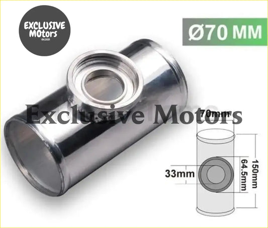 70MM 2.75’’ CNC ALUMINUM TURBO PIPE / PIPING POLISH FLANGE ADAPTOR - Turbo & Performance