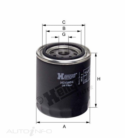 Hengst Oil Filter PH8994 Audi VW - H24W04
