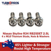 Nissan Skyline R34 RB25DET 2.5L Titanium Turbo to Exhaust Manifold Stud Kit