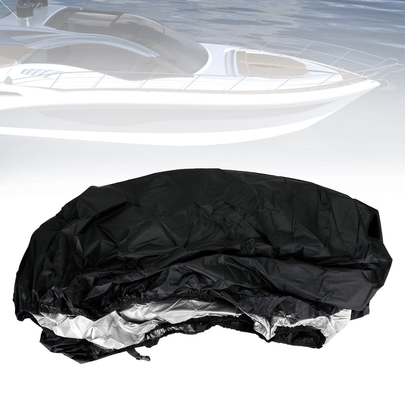 V-Hull Trailerable Fishing Boat 14-16 Ft Heavy Duty Waterproof Cover Black