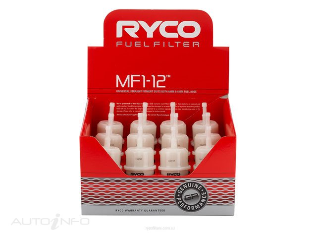 Ryco Fuel Filter Univ Inline - MF1-12