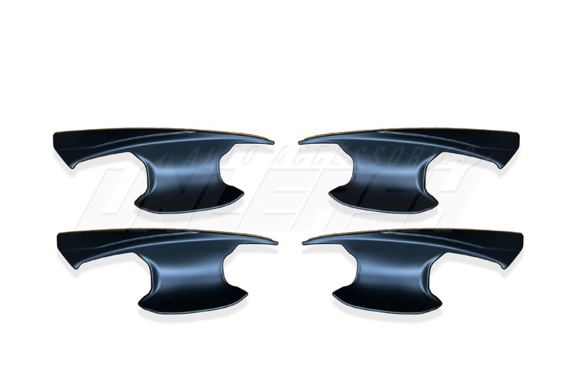 Black Door Handle Bowl Insert Covers for Mitsubishi Triton MV 2024-Current