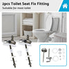 2PCS Toilet Seat Fix Fitting to suit Most Toilet — image 1