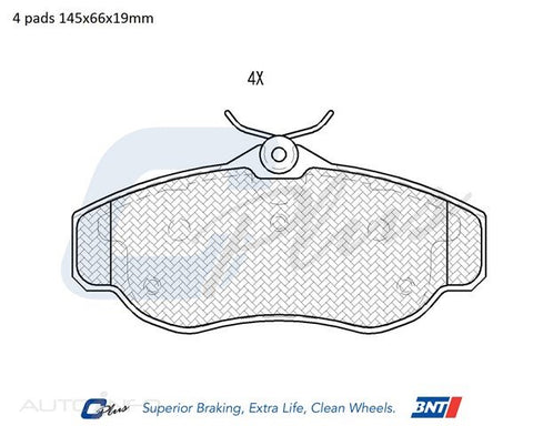 C-Plus Brake Pads Front Lancer Dis 95-On - DB1336CP