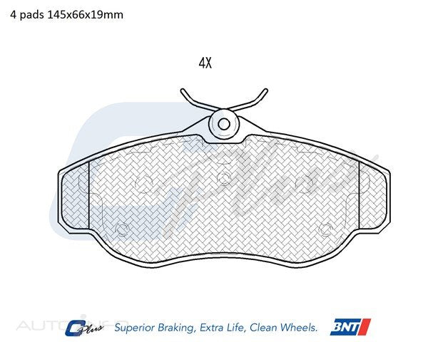 C-Plus Brake Pads Front Lancer Dis 95-On - DB1336CP