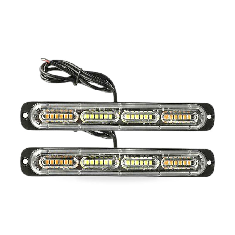 2x 48LED Amber Recovery Strobe Flashing Grille Lightbar Lamp (Pair) to suit Truck — image 1