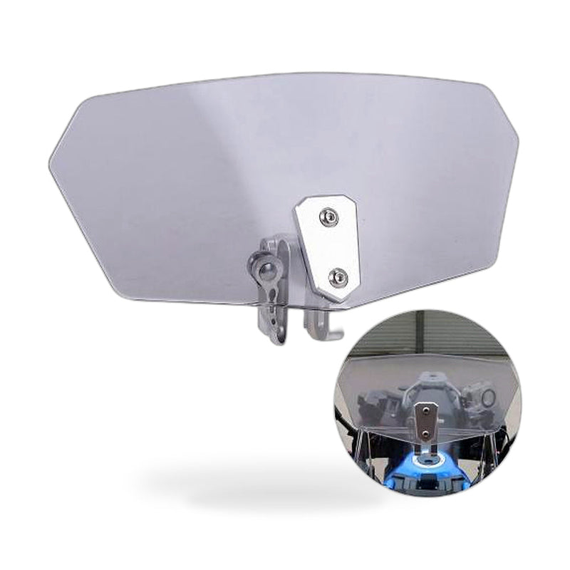 Motorcycle Windshield Clip-On Extension Spoiler Wind Deflector to suit All — image 1