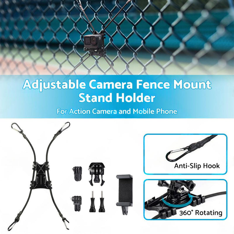 Adjustable Camera Fence Mount Stand Holder to suit Action Camera and Mobile — image 1