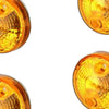 4x Chrome Motorcycle Turn Signal Lights Amber Indicators Blinker to suit Un — image 4