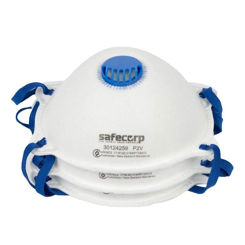 SafeCorp Dust Mask W Walve 3 Pack 30124259