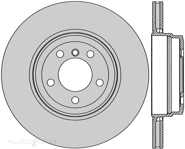 Protex Disc Rotor Rear Bmw 7 Series E65 E66 - SDR12977