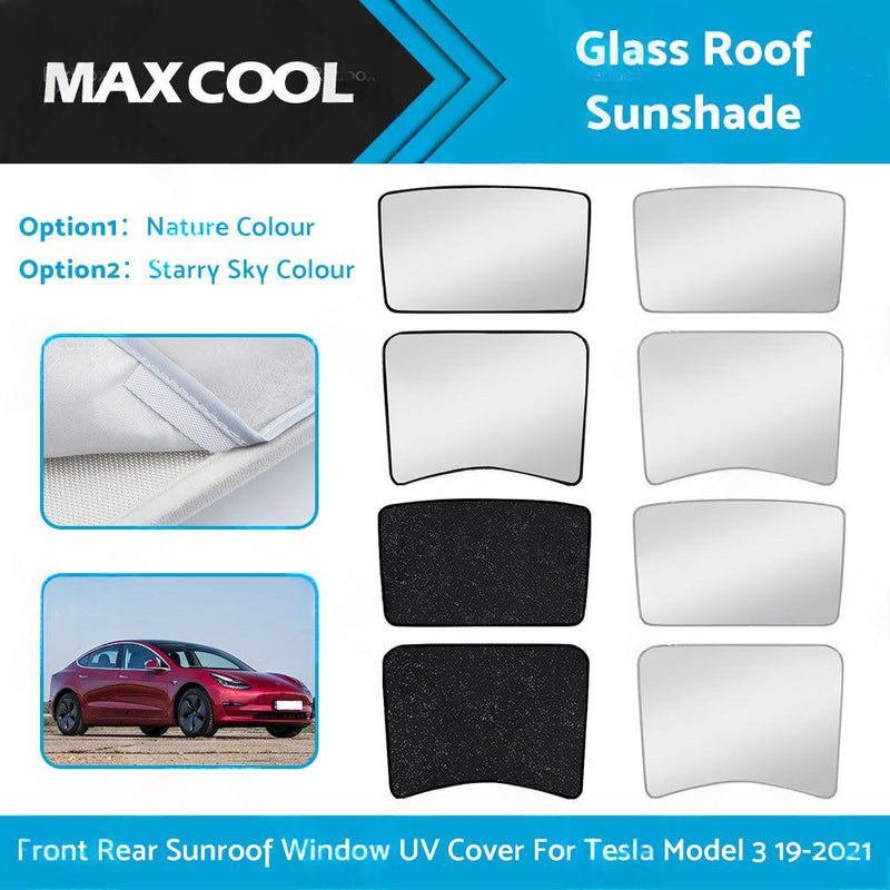 Glass Roof Sunshade to suit Tesla Model 3 — image 1