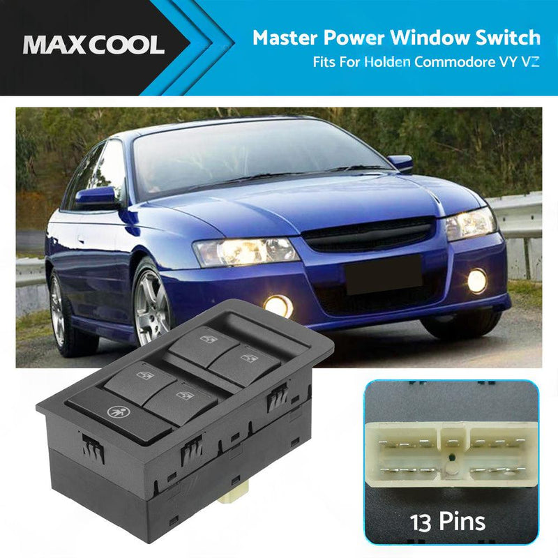 Grey Master Power Window Switch 13 Pins to suit Holden Commodore VY VZ — image 1