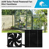20W Solar Panel Powered Fan to suit Greenhouse Pet House Chicken Coop — image 1