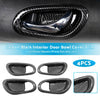 Carbon Black Interior Door Bowl Cover Trim to suit Nissan Navara NP300 2.5L — image 3