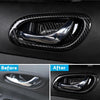 Carbon Black Interior Door Bowl Cover Trim to suit Nissan Navara NP300 2.5L — image 4