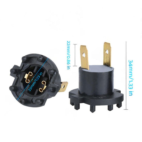 1 Headlight Bulb Socket Adapter Holder (Pair) to suit Mazda 2 — image 2