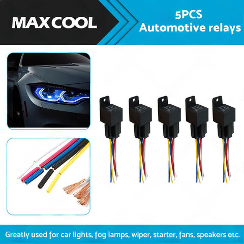 SPDT Automotive Relay With Harness Socket 5x 24V 40A 5 Pin to suit Car — image 2