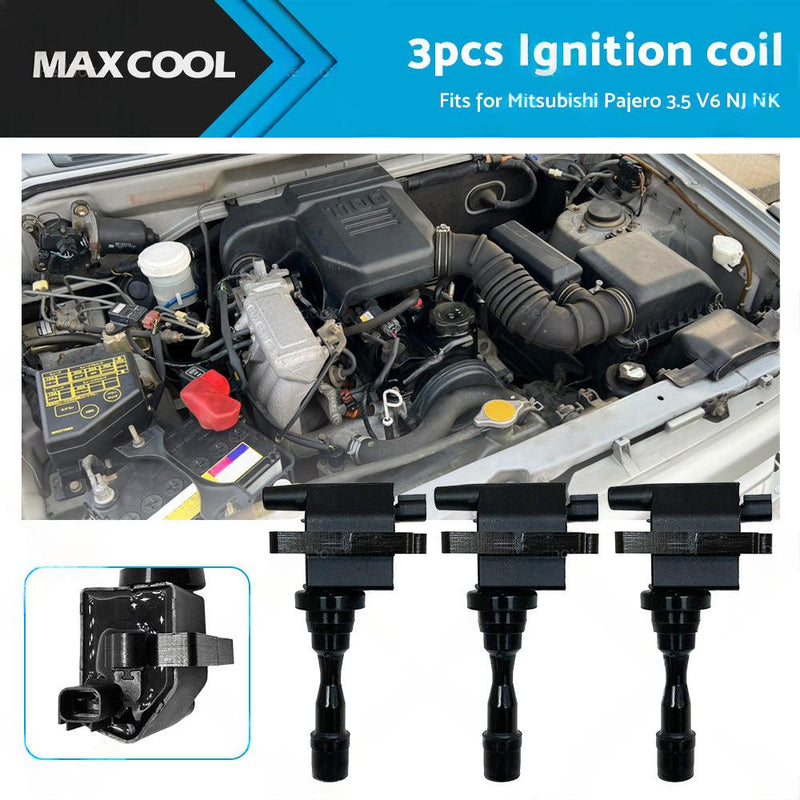 3PCS Ignition Coil to suit Mitsubishi Pajero NJ NK 3.5L — image 1