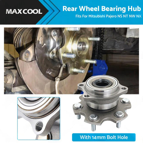 Rear Wheel Bearing Hub to suit Mitsubishi Pajero NS NT NW NX 14mm Bolt Hole — image 1