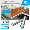 Locking Drawer Slide Runner 90KG 800mm to suit Trailer — image 1