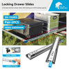Locking Drawer Slide Runner 90KG 800mm to suit Trailer — image 3