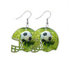 48PCS Sublimation Helmet Earring Blank MDF Double-Sided with Hook and Jump Ring — image 6