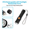 USB Rechargeable LED Flashlight Torch to suit Outdoor Use — image 4