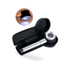 Hand Held 45x Magnifying Glass Jewellery Magnifier Loupe with Scale 3 LED Lights — image 2