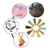 250PCS Colored Leather Tassel Pendants to suit Keychain Jewelry DIY — image 6
