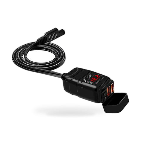 Dual USB Motorcycle Fast Charger Socket to suit Motorcycles — image 1