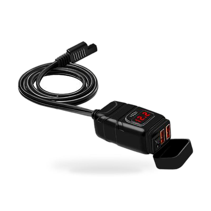 Dual USB Motorcycle Fast Charger Socket to suit Motorcycles — image 1
