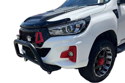 Black Headlight Cover/Surrounds for Toyota Hilux Revo 2015-2020
