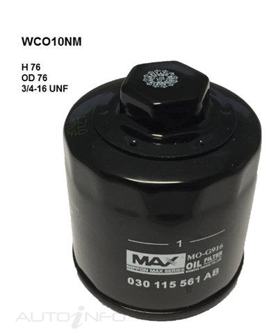 Wesfil Oil Filter VW - WCO10NM
