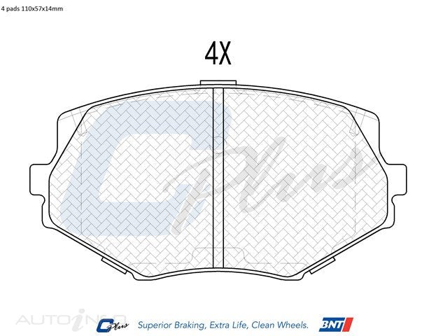 C-Plus Brake Pads Front Mazda MX5 93-On01 - DB1282CP