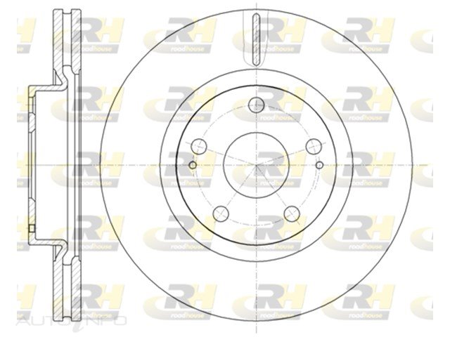Brakeco Disc Rotor Front Toyota Ave 09-On18 - DR9848V-RH