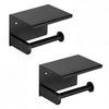 2x Stainless Steel Toilet Paper Roll Holder (Pair) to suit Bathroom — image 1