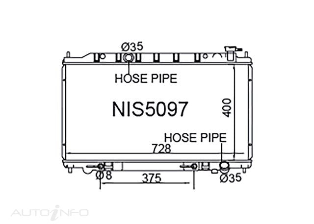 Fenix Radiators Radiator Nissan Max Altima Teana J31 - NIS5097-PA26A