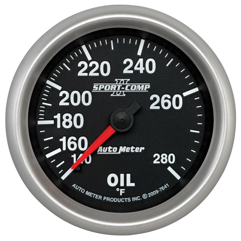 AutoMeter 2-5/8 Oil Temp 140- 280degF 6 AU7641