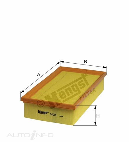 Hengst Air Filter CA8220 Bmw X5 3.0 750I 5 - E409L