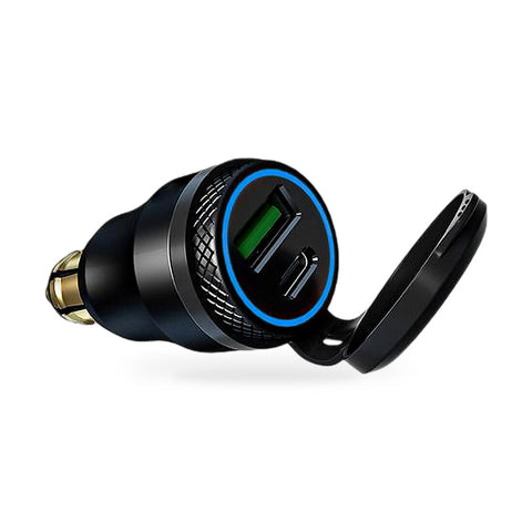 Dual USB Charger Socket to suit BMW F800 Motorcycle — image 1