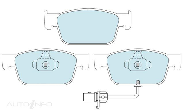 Bendix Brake Pads Euro Front Audi 8W - DB2509EURO+