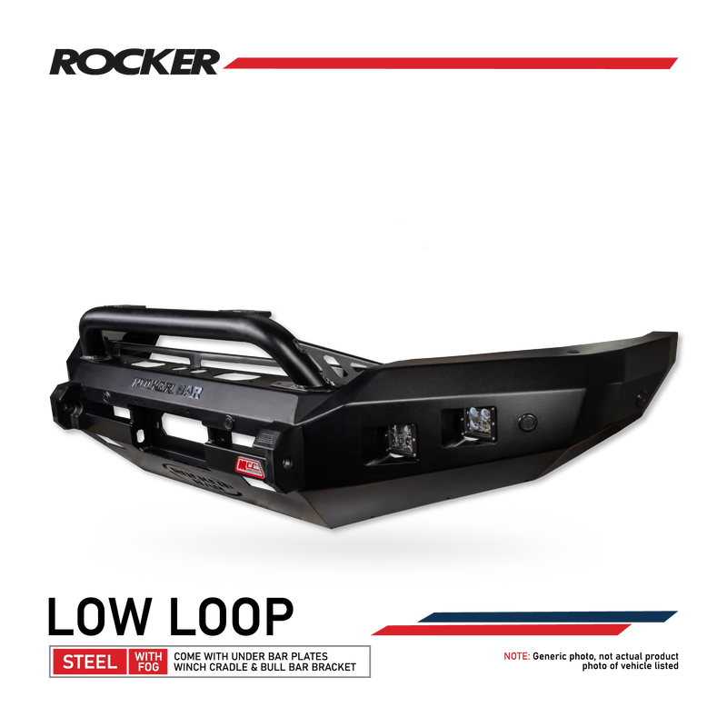 MCC Rocker 078-01SQL Low Loop Bull Bar - Suzuki Jimny 2019+