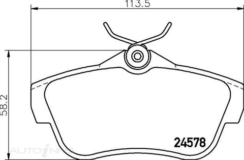 C-Plus Brake Pads Rear Fiat Citroen Peugeot 04-On - MDB2903