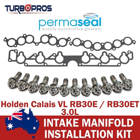 Holden Calais VL 3.0L Permaseal Intake Manifold Titanium Stud & Gasket Kit
