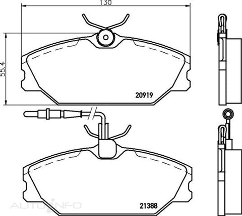 C-Plus Brake Pads Front Renault Lag Meg - MDB1613